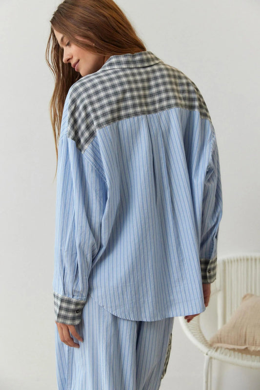 Image of Women's Striped Pajama Set