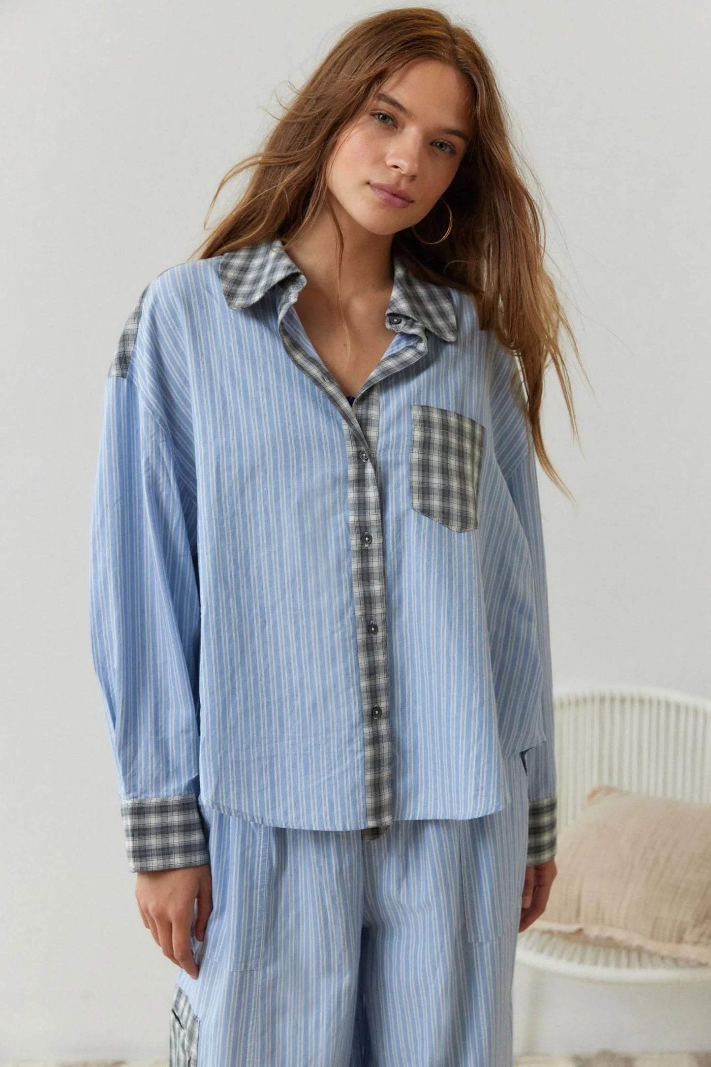 Image of Women's Striped Pajama Set