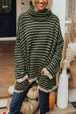 Image of Women's Striped Tunic Sweater
