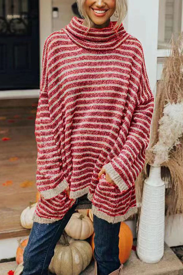 Image of Women's Striped Tunic Sweater