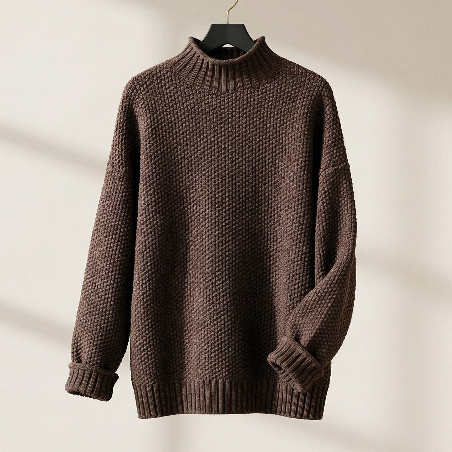 Image of Women's Textured Mock Neck Sweater
