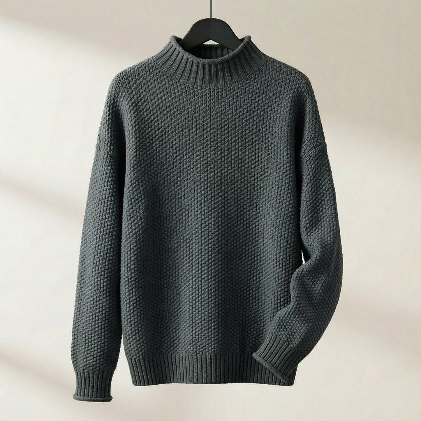 Image of Women's Textured Mock Neck Sweater