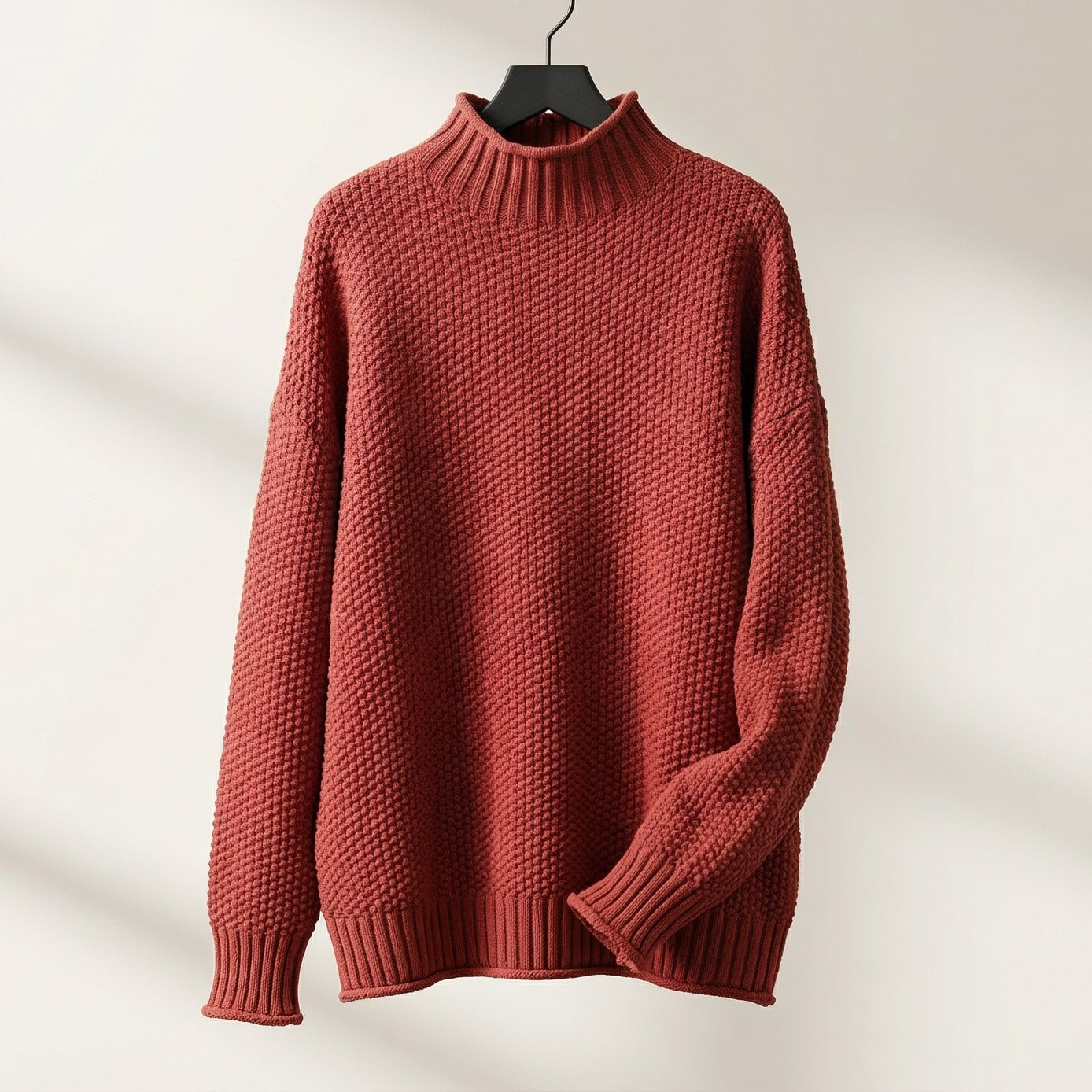Image of Women's Textured Mock Neck Sweater