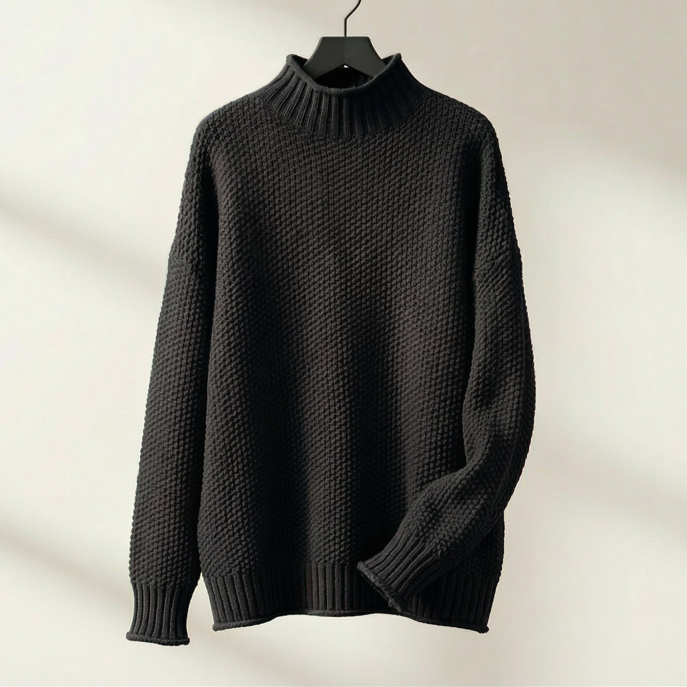 Image of Women's Textured Mock Neck Sweater