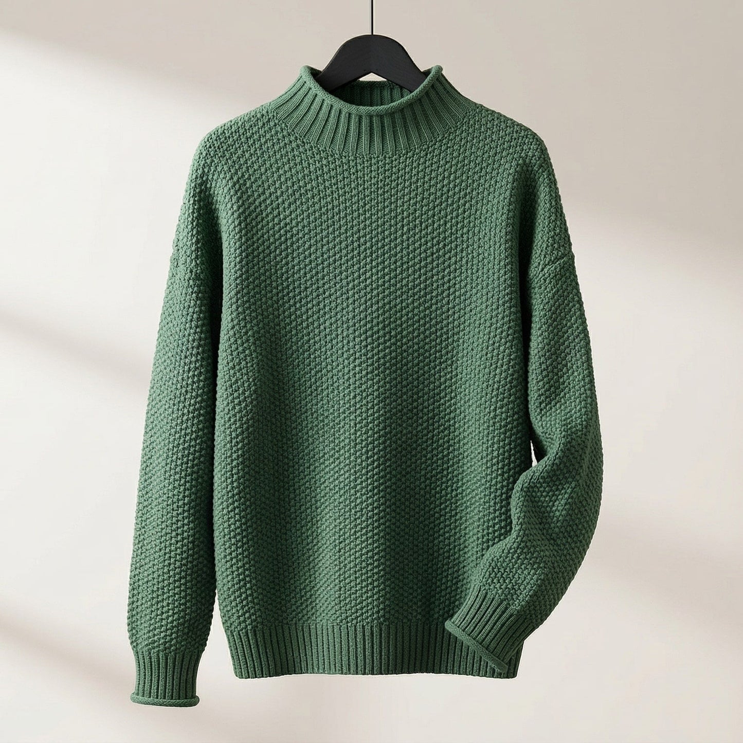 Image of Women's Textured Mock Neck Sweater
