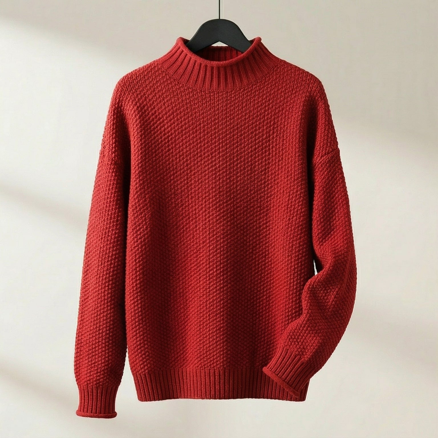 Image of Women's Textured Mock Neck Sweater