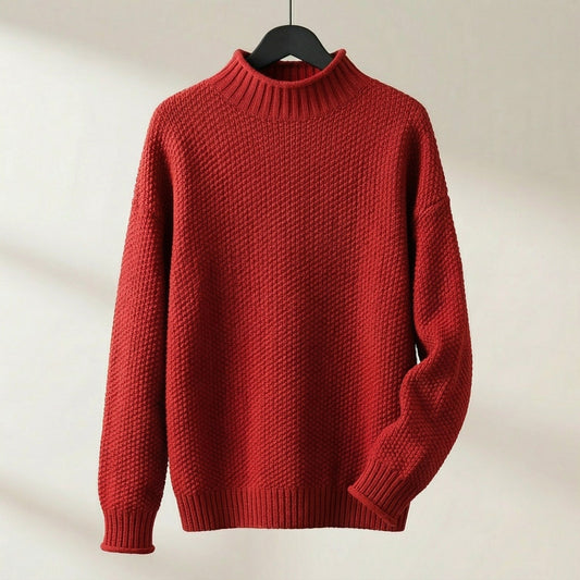 Image of Women's Textured Mock Neck Sweater