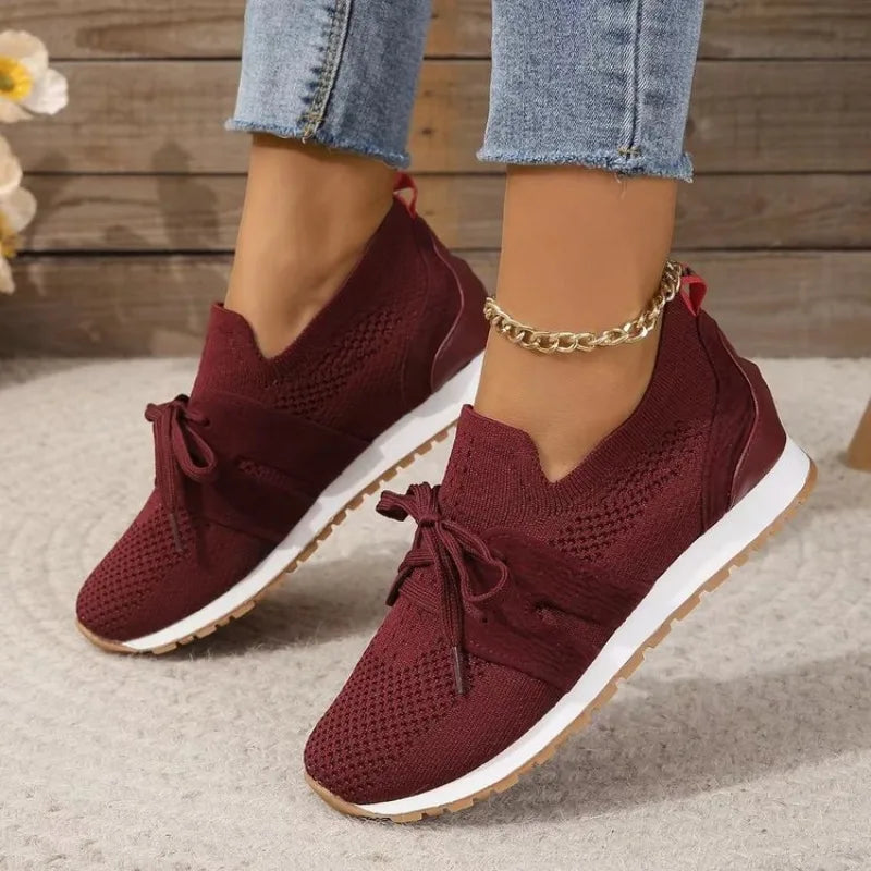 Image of Women's Tie Low Top Athletic Shoes