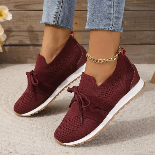 Image of Women's Tie Low Top Athletic Shoes