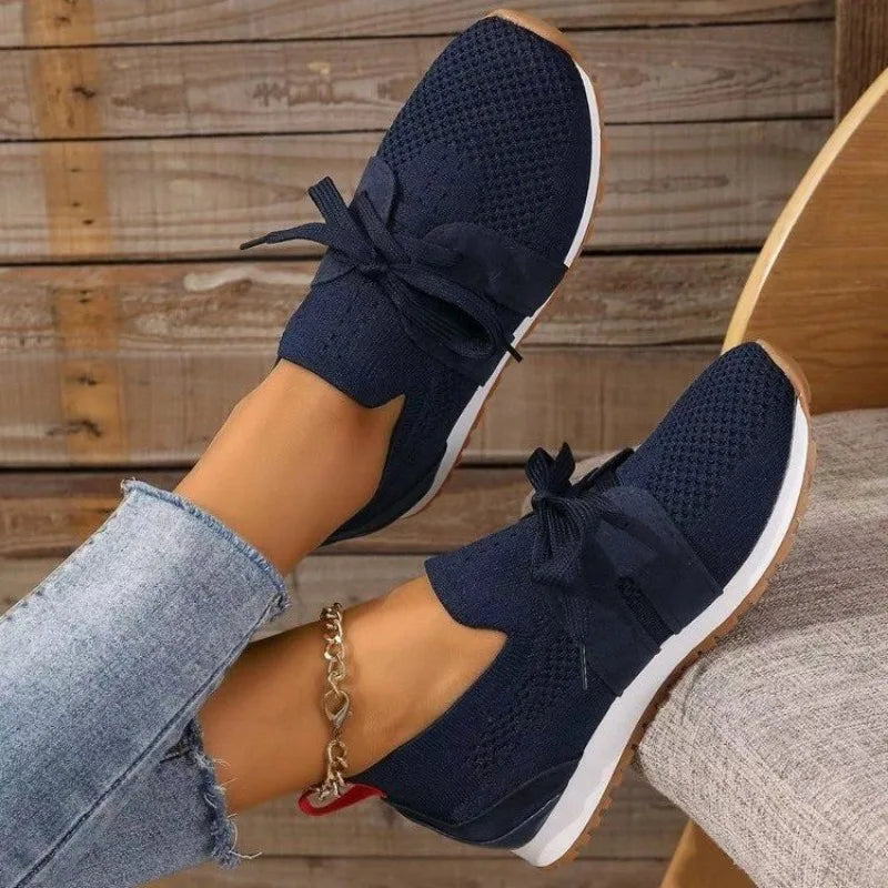 Image of Women's Tie Low Top Athletic Shoes