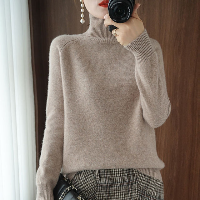 Image of Women's Turtleneck Fitted Sweater