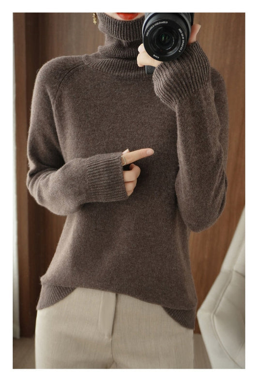 Image of Women's Turtleneck Fitted Sweater