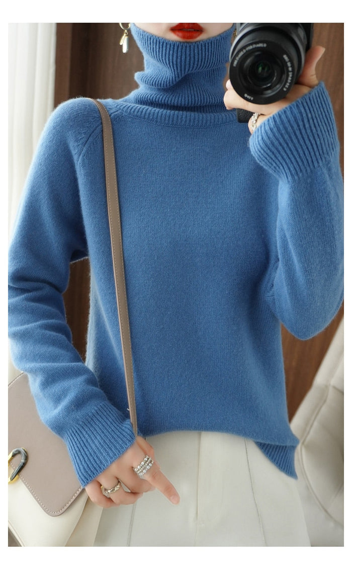 Image of Women's Turtleneck Fitted Sweater