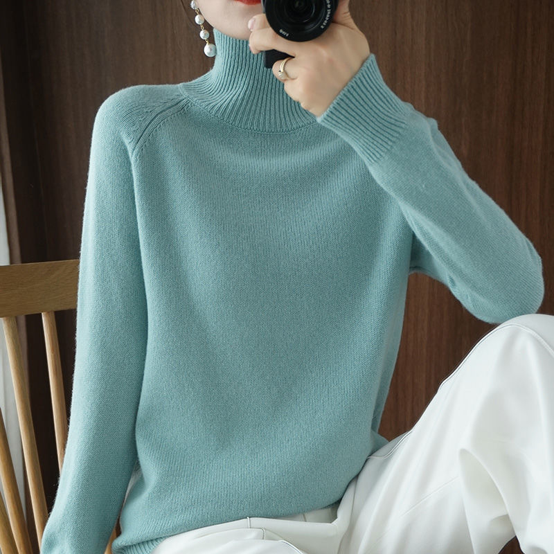 Image of Women's Turtleneck Fitted Sweater