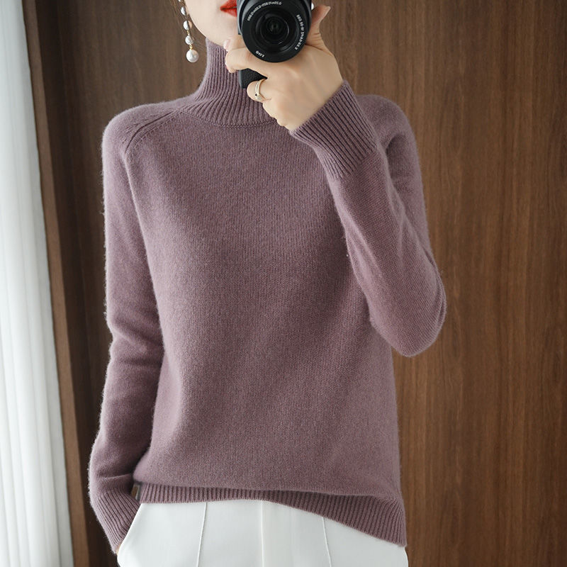 Image of Women's Turtleneck Fitted Sweater