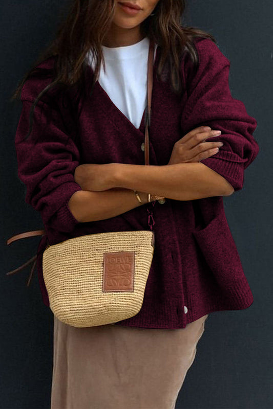 Image of Women's V-Neck Button-Front Cardigan