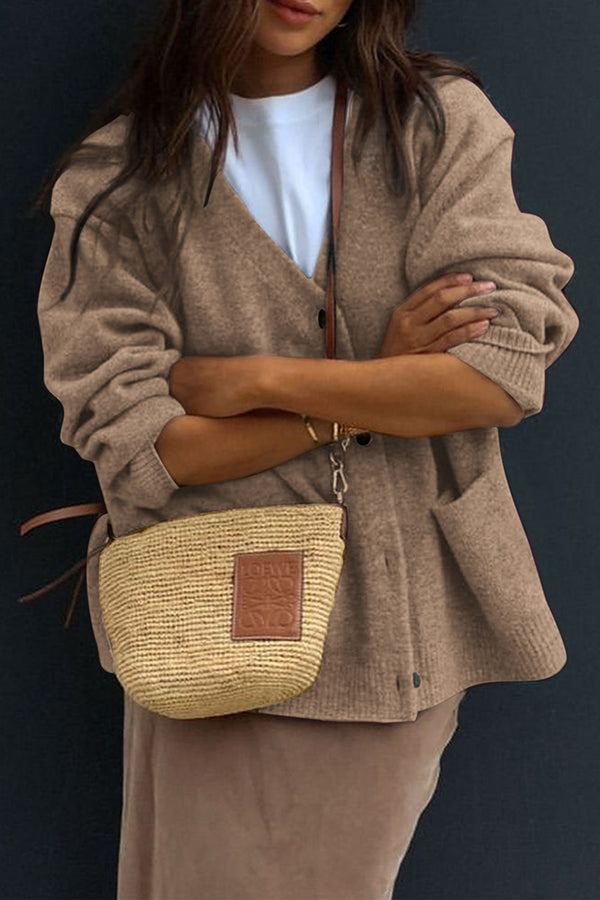 Image of Women's V-Neck Button-Front Cardigan