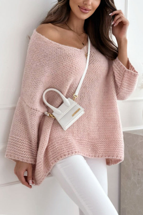 Image of Women's V-Neck Knit Sweater