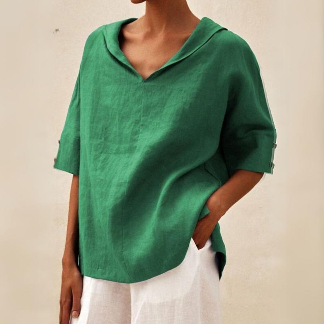 Image of Women's V-Neck Oversized Shirt