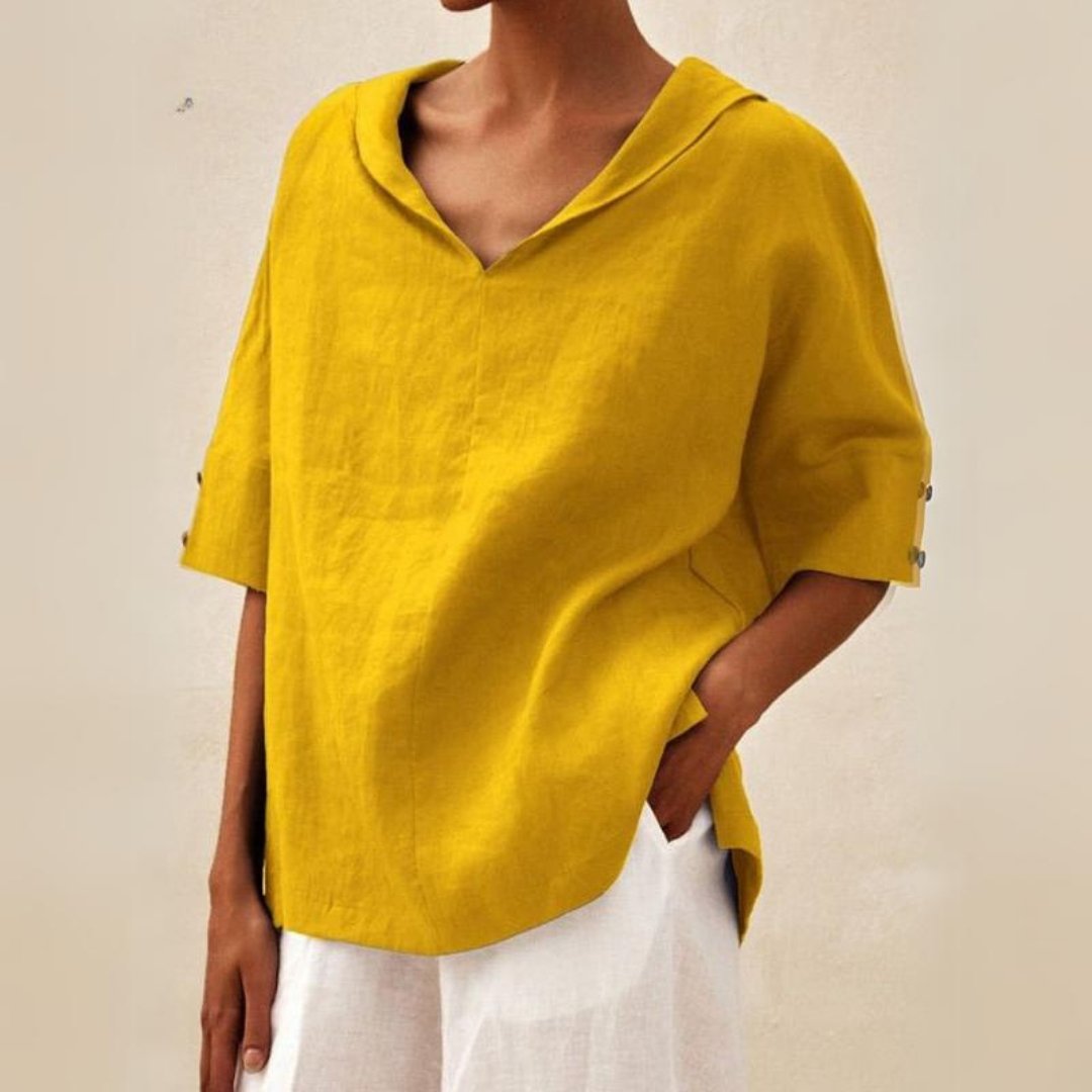 Image of Women's V-Neck Oversized Shirt
