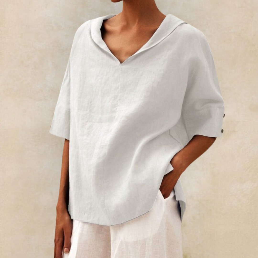 Image of Women's V-Neck Oversized Shirt