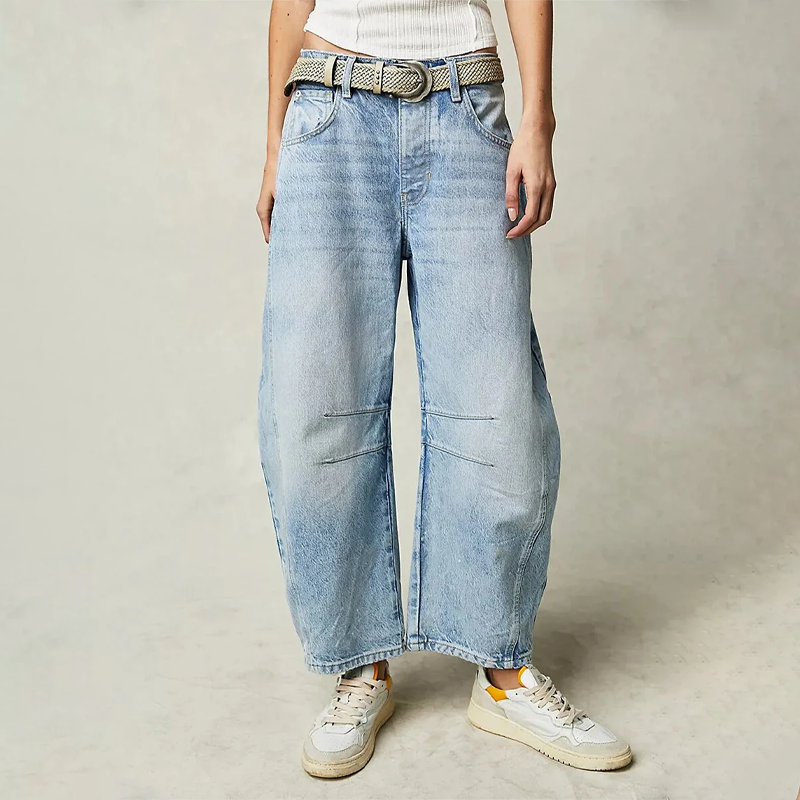 Image of Women's Wide Leg Barrel Leg Pants