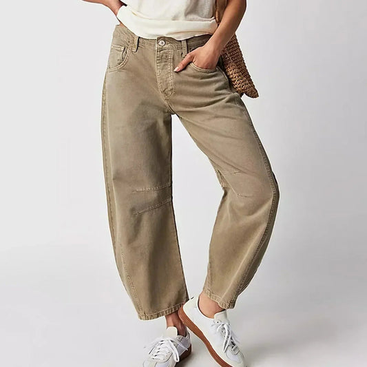Image of Women's Wide Leg Barrel Leg Pants