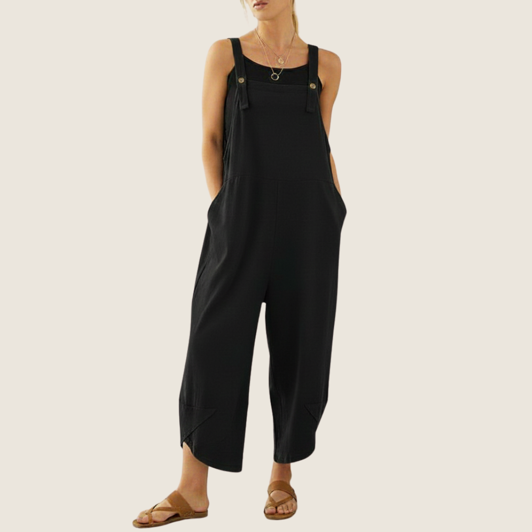 Image of Women's Wide Leg Overalls Jumpsuit
