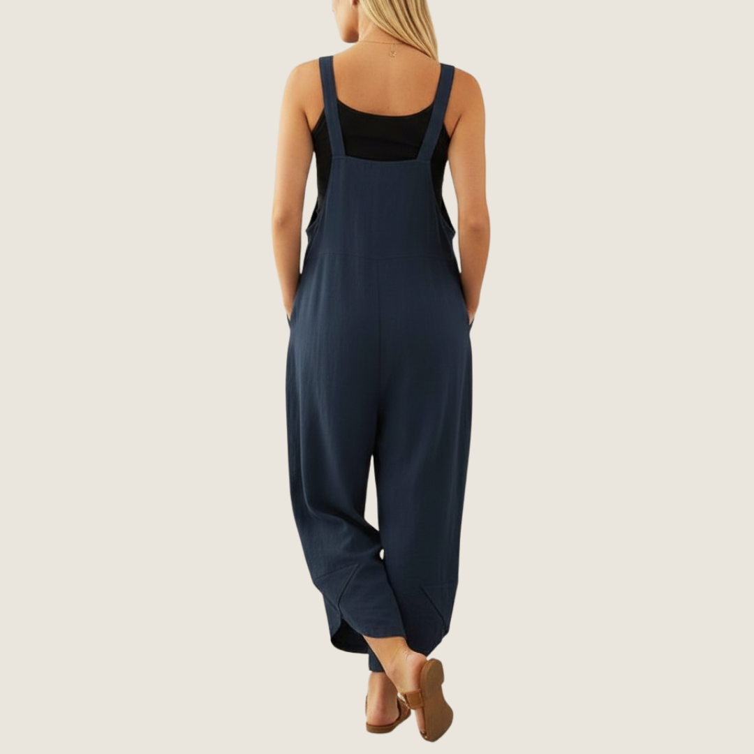 Image of Women's Wide Leg Overalls Jumpsuit