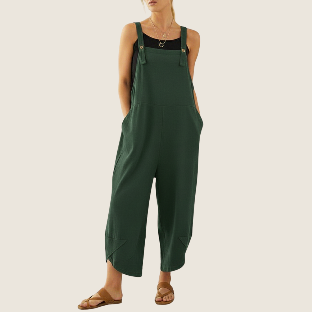 Image of Women's Wide Leg Overalls Jumpsuit