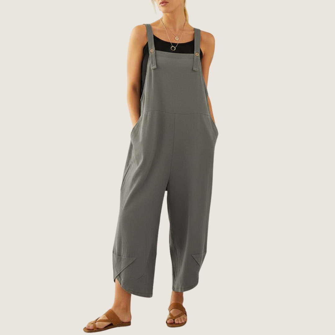 Image of Women's Wide Leg Overalls Jumpsuit