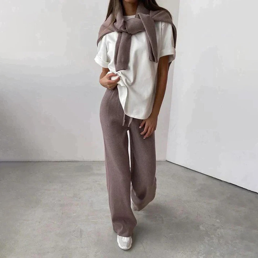 Image of Women's Wide Leg Pant Set