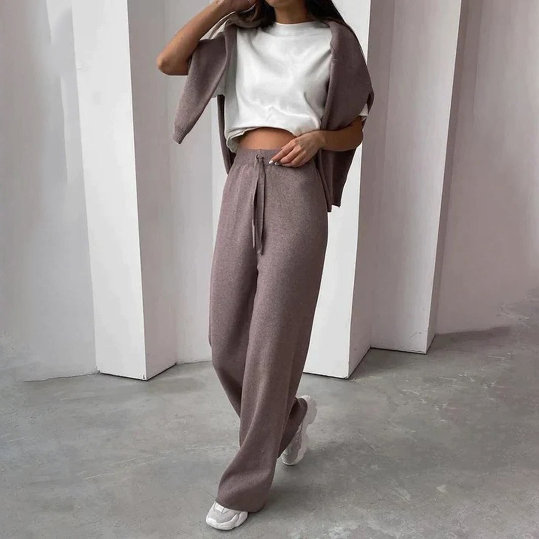Image of Women's Wide Leg Pant Set