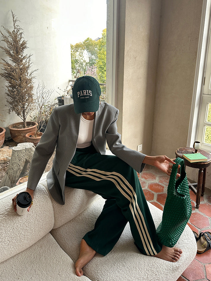 Image of Women's Wide Leg Striped Track Pants