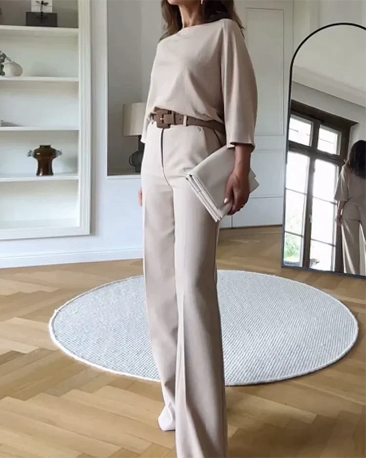 Image of Women's Wide Leg Two-Piece Set