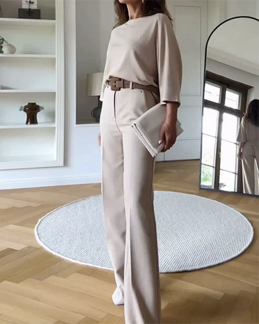 Image of Women's Wide Leg Two-Piece Set
