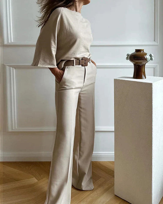Image of Women's Wide Leg Two-Piece Set