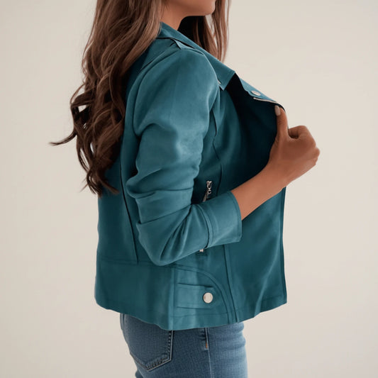 Women's Asymmetrical Biker Jacket