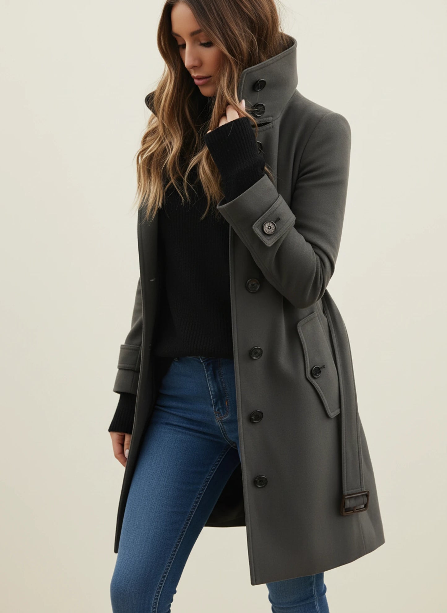 Women's Belted Trench Coat