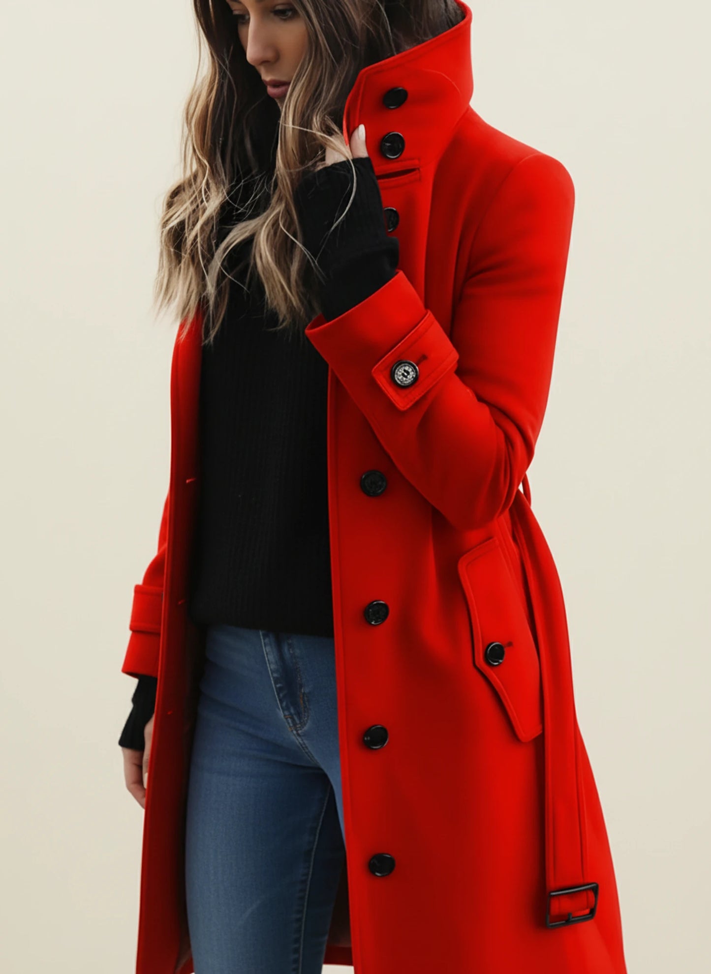 Women's Belted Trench Coat