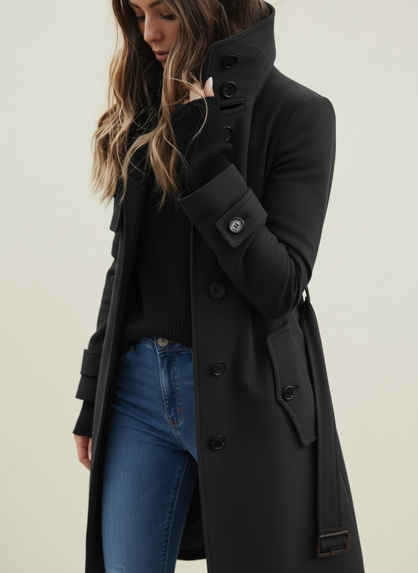 Women's Belted Trench Coat