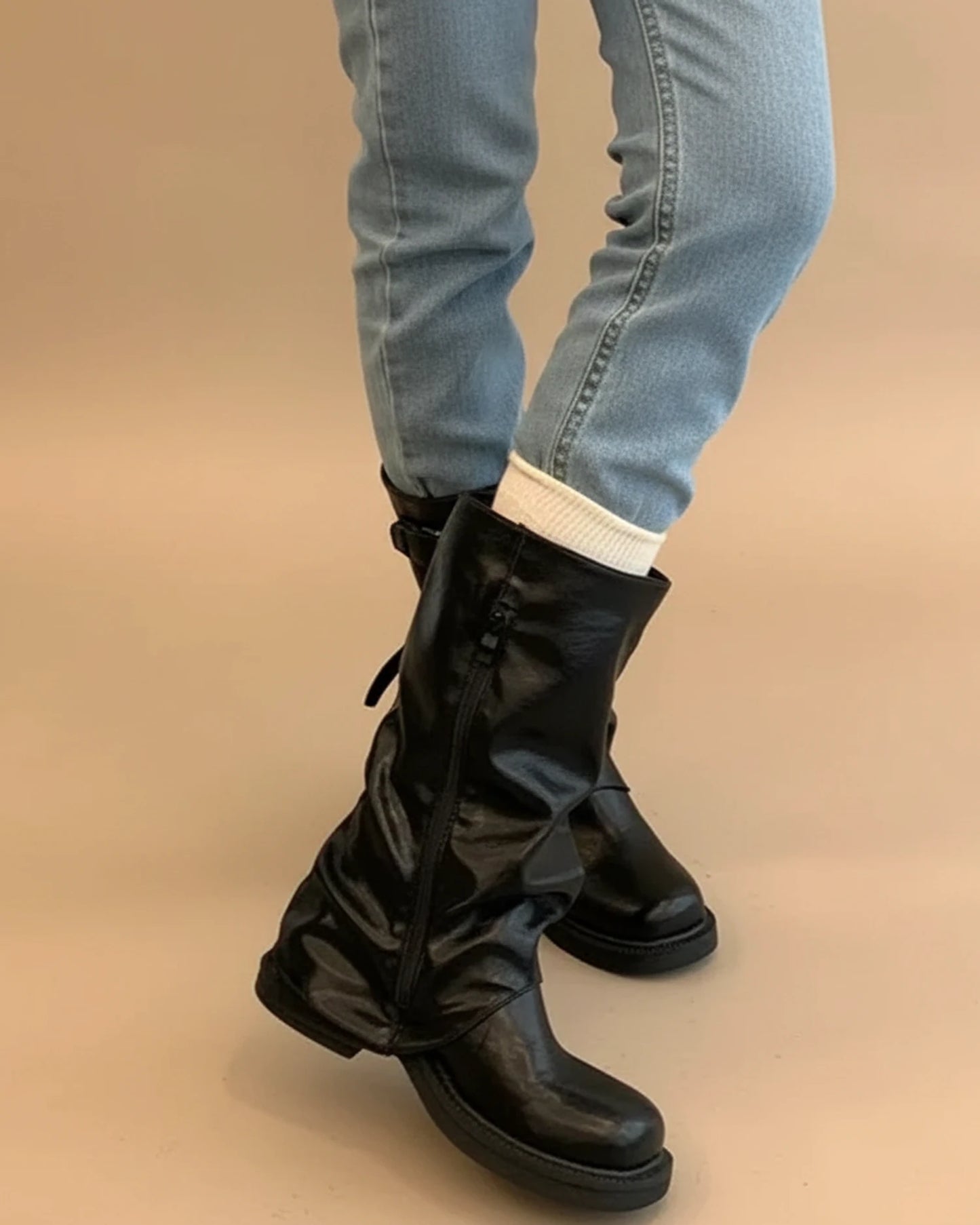 Women's Mid-Calf Buckle Boots