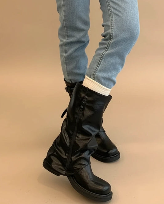 Women's Mid-Calf Buckle Boots