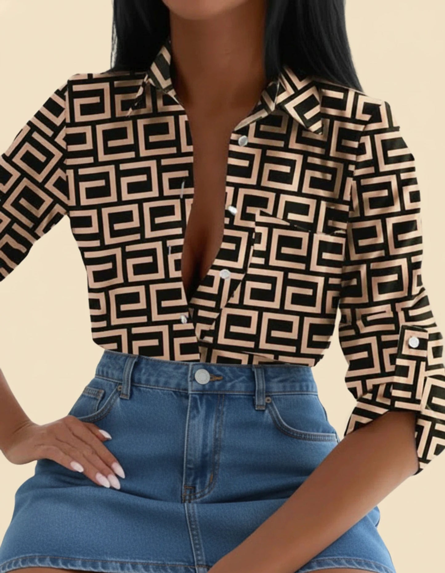 Women's Button-Down Blouse
