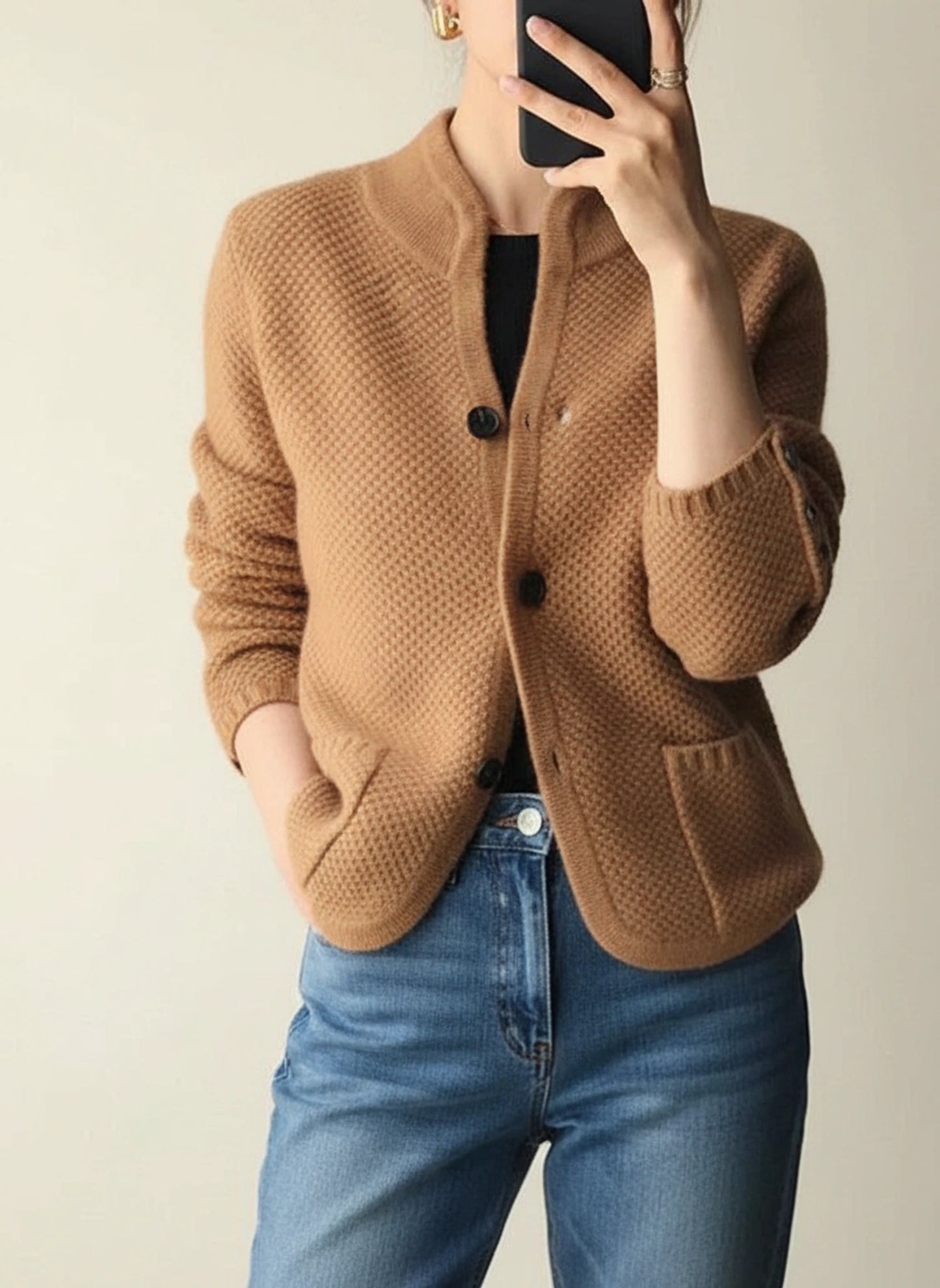 Women's Button-Front Cozy Cardigan