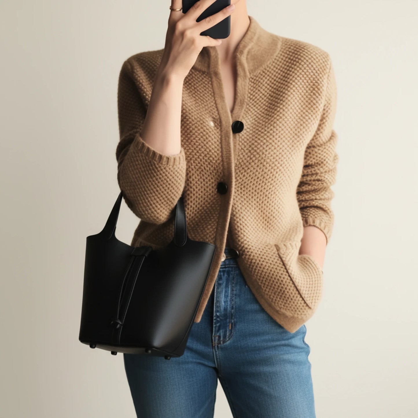 Women's Knit Winter Sweater Jacket