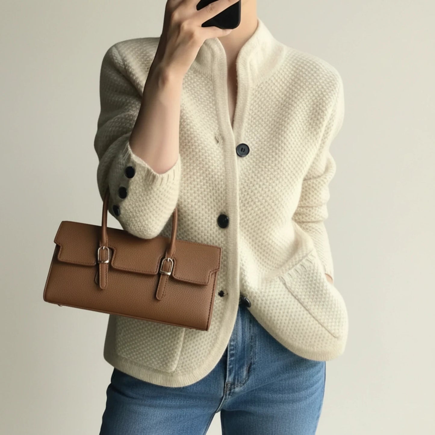 Women's Knit Winter Sweater Jacket