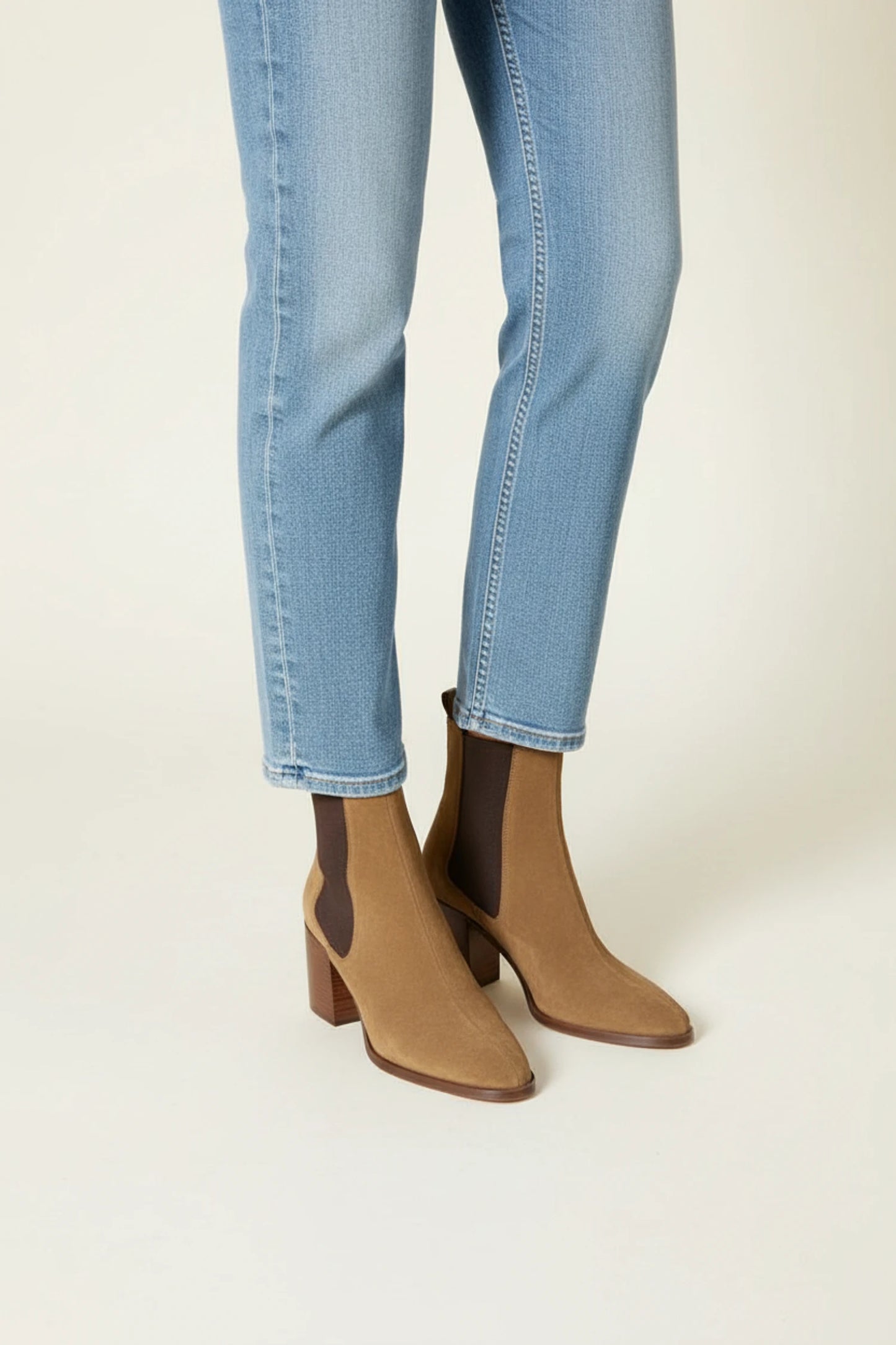 Women's Chelsea Ankle Boots with Block Heel