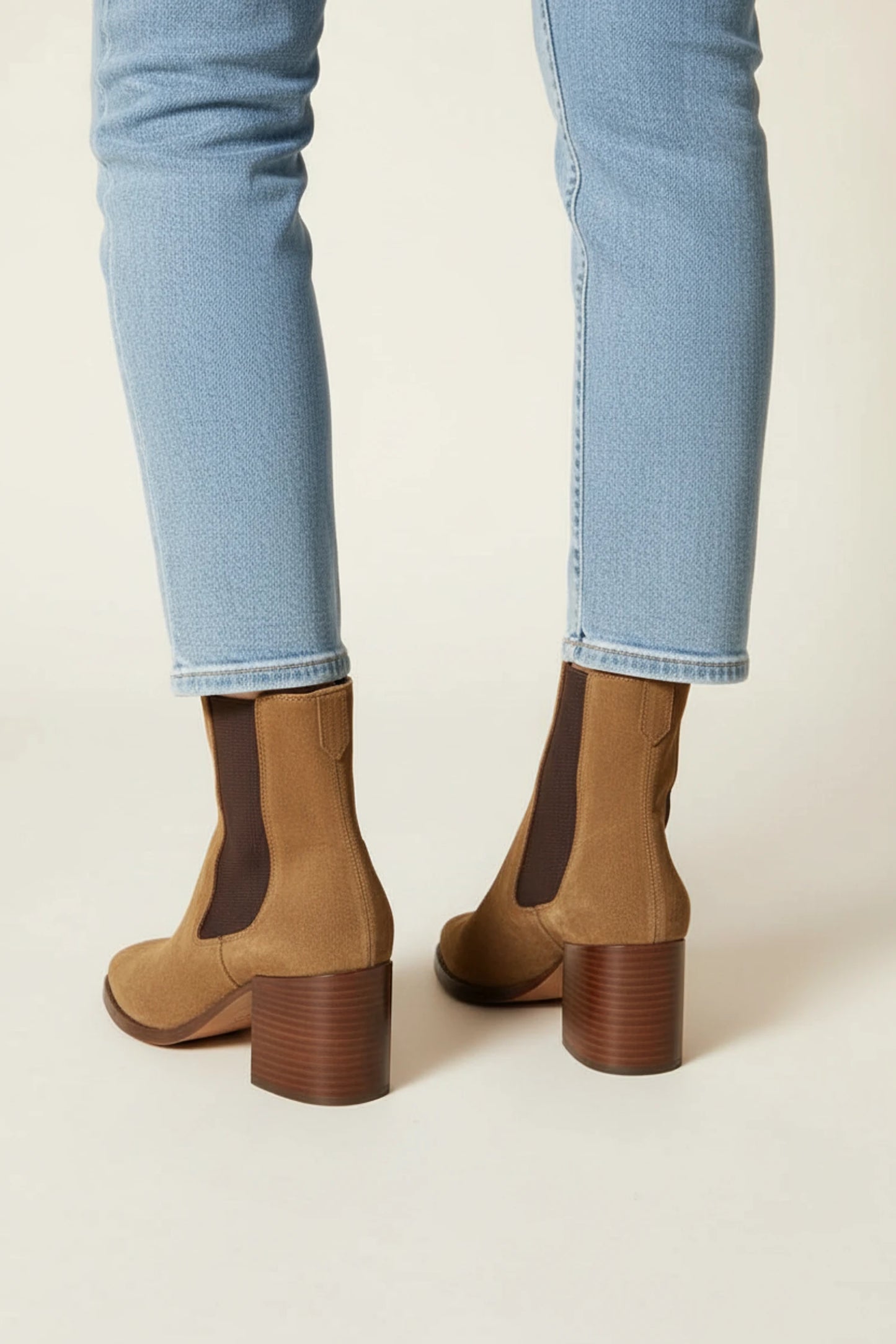 Women's Chelsea Ankle Boots with Block Heel