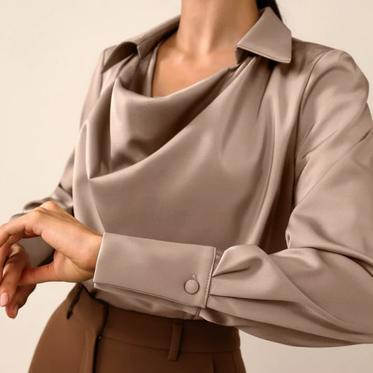 Women's Collared Elegant Blouse